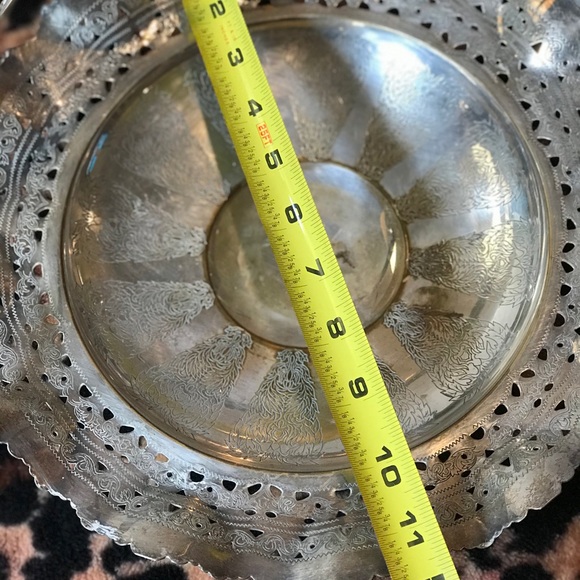 VINTAGE Silver Plated Round Bowl with fold down handle - Picture 9 of 12